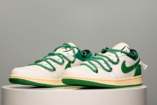 Cheap Air Jordan 1 Low Smiling Green Men's Women's Basketball Shoes-28